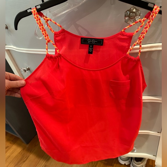 Jessica Simpson Coral Braided Strap Blouse - Picture 3 of 7